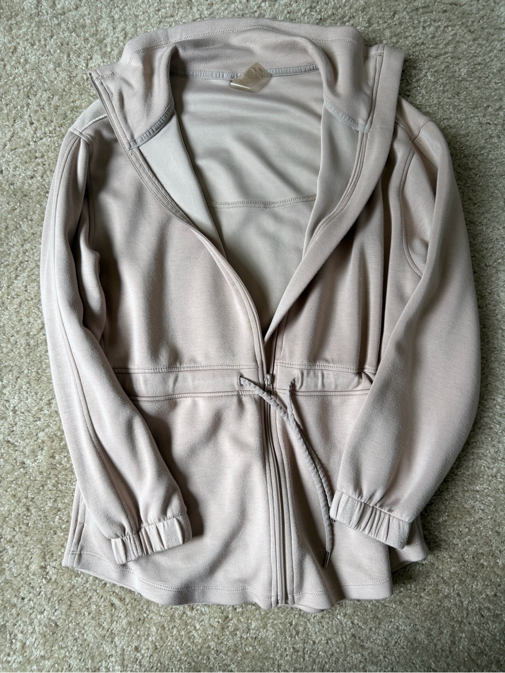 Women’s Lightweight Hooded Zip Jacket in Blush